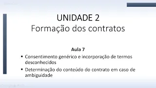 AULA 7   Consentimento genérico e incorporação de termos desconhecidos