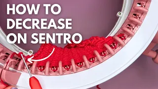 How to Decrease on SENTRO Knitting Machine Creating arm holes jumpers