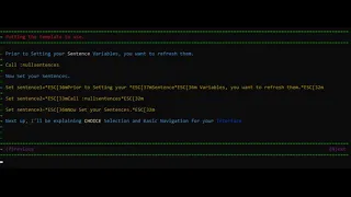 Batch Menu and Interface Tutorial