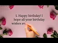 10 short and simple happy birthday wishes message | happy birthday wishes message #happybirthday