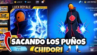 🔥SACANDO LOS PUÑOS CHIDORI NINJUTSU EN LA TORRE DE TOKENS en FREE FIRE X NARUTO SHIPPUDEN CAPITULO1