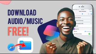 download free audio music to your iphone storage from internet with shortcuts app