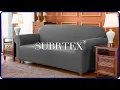 How to install 1-piece plaid jacquard stretch sofa slipcover by Subrtex