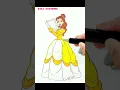 Disney princess Belle coloring book