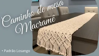 Caminho de mesa Macrame - Macrame Table Runner