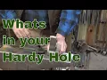 Tools for the anvil hardy hole - blacksmithing tools