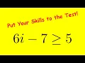 Solving Inequality 6i - 7 5 Step By Step Instructions