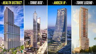 Así avanza la construcción de los RASCACIELOS más altos e importantes de MÉXICO