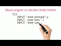 VVI for BLE Qbasic program to calculate simple interest