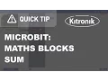 microbit MakeCode Editor - Math Blocks