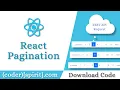 React js Pagination With API Call Using React-paginate
