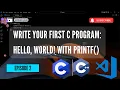 Your First C Program Hello World with printf