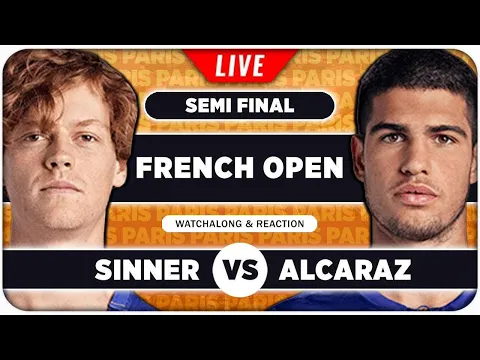 Download MP3 SINNER vs ALCARAZ • French Open 2024 SF • LIVE Tennis Play-by-Play Stream