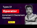 Operators Assignment in java Incrementa Decrement Operator Basic Java Course
