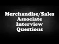 Associate Interview Questions