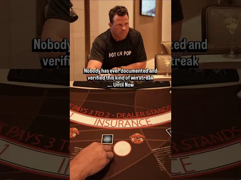 Can I really hit 20 wins in a row? #blackjack #casino #vegas