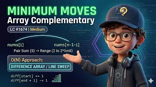 LeetCode 1674 Minimum Moves to Make Array Complementary Diff Array - Working Bonus Part