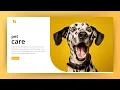 Create A Responsive Pet Shop Website Using HTML CSS JavaScript Dog Website Design