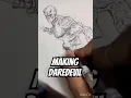 Drawing Daredevil from imagination