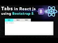 Tabs in react js using bootstrap 5 Create Tabs in React Bootstrap 5 tabs