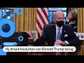 Lagu Nieuwe president Biden meteen aan het werk