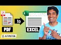 How to automatically extract data from a messy PDF table to Excel