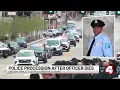 Procession held in honor of fallen SLMPD officer who died during training exercise