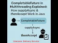 CompletableFuture in multithreading Explained How supplyAsync thenAccept Work in Java-part-2