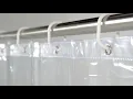 Amazon Basics Heavyweight Vinyl Shower Curtain Liner with Hooks - 72 x 72 Inches Clear