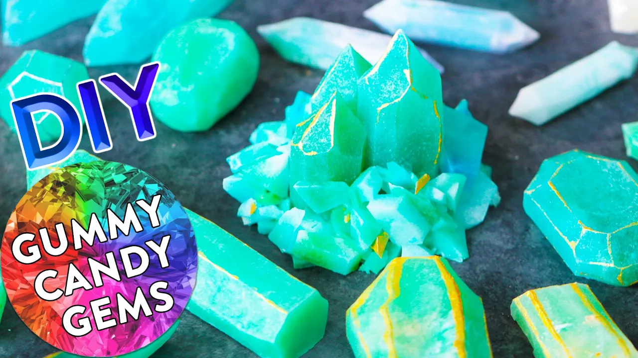 DIY Beautiful Gummy Candy Crystals! (Kohakutou Gems)