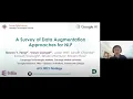 Talk for Google Research - Data Augmentation for NLP Steven Y Feng Varun Gangal