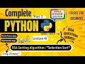 DSA Tutorial Selection Sort Python Full course for Beginners Lecture 41