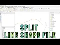 QGIS Tutorial Split of Line shape file using QGIS Split and Merge of the shape file
