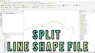 QGIS Tutorial Split of Line shape file using QGIS Split and Merge of the shape file