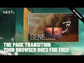 I Fired GSAP and Let the View Transition API Do My Page Transitions in Next JS