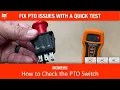 How to Check the PTO Switch on a Bobcat Mower Zero Turn Mower Service Tutorial