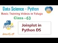 Pyhton DS In JointPlot in Telugu JoinPlot in Python VLR Training Class - 63