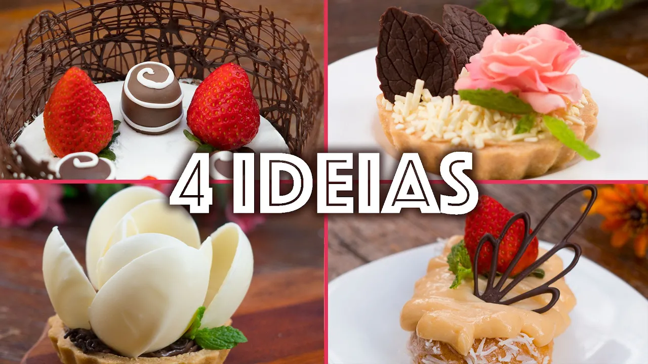 4 TRUQUES COM CHOCOLATE: IDEIAS FÁCEIS E INCRÍVEIS! COZINHA DO BOM GOSTO GABI ROSSI
