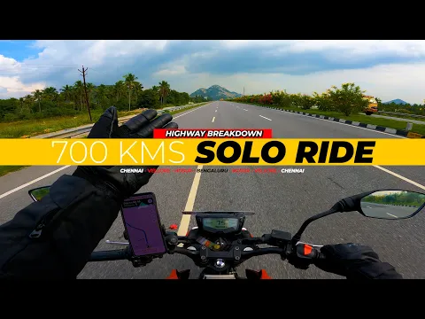 Download MP3 700 Km Solo Bike Ride | Chennai to Bengaluru | TVS Apache 160 4v BS6