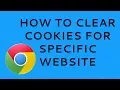 How to clear the cache and delete cookies of one page in Chrome