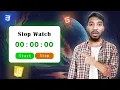 Build a Stopwatch with JavaScript Easy Step-by-Step Tutorial for Beginners