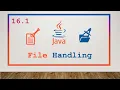 16 1 File Handling in Java File Read and write understanding with Animation 2023