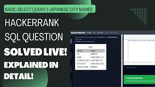 Hackerrank SQL Solved - Basic SQL 6