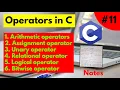 Operator in C arithmetic operators operator overloading relational operator logical operator