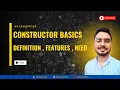 OOPs Concepts What is a Constructor