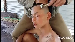 forced headshave headshave haircut shorthaircut