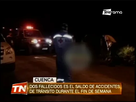 Dos fallecidos es el saldo de accidentes de tránsito durante el fin de semana
