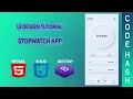 UI Design Tutorial - Stopwatch App UI HTML CSS BOOTSTRAP