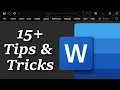 Most DON T Use it Properly 15 Microsoft Word Tips Tricks