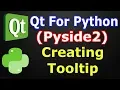 Pysid2 GUI How To Create Tooltip Python GUI Development
